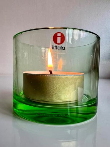 Vintage Iittala ‘Votive’ Waxinelichthouder Appelgroen 80’s beschikbaar voor biedingen