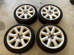 Mini Cooper S R53 17inch S-spoke R85 wielen met goede banden, Ophalen, Gebruikt, Mini