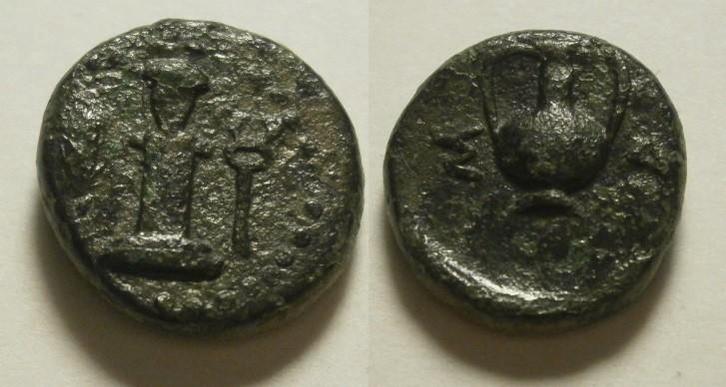Griekse munt Sestos Æ - Hermes / Amphora - ca 300 BC, Postzegels en Munten, Munten | Europa | Niet-Euromunten, Losse munt, Overige landen