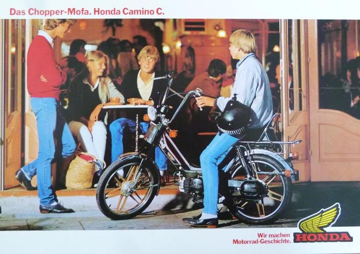 Folder HONDA Camino C 07/ 1982, Fietsen en Brommers, Handleidingen en Instructieboekjes, Nieuw, Ophalen of Verzenden