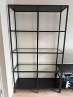 IKEA Stellingkast - Zwartbruin, Glas - 100x175cm, Huis en Inrichting, Kasten | Boekenkasten, Ophalen, Met plank(en), 100 tot 150 cm