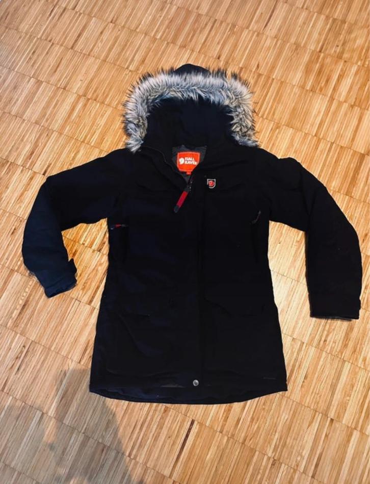 Fjallraven Nuuk Parka S, Kleding | Dames, Jassen | Winter, Gedragen, Maat 36 (S), Zwart, Ophalen of Verzenden