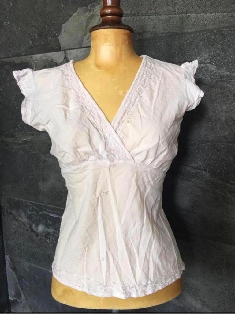 Luxe top licht roze Cute Options katoen India, Ophalen of Verzenden, Zo goed als nieuw, Korte mouw, Roze