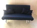 Ikea slaapbank bedbank stoer 160x200, Ophalen, Blauw, Tweepersoons, Zo goed als nieuw