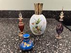4 fraaie parfumflesjes. Lampe Berger. Geur brander., Ophalen of Verzenden