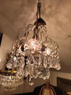 Zeer oude plafondlamp met kristallen pegels, Huis en Inrichting, Lampen | Plafondlampen, Heikant 21 Kaatsheuvel, Belle Vieille Brocante