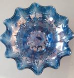 Super Dubbel Glas Boheemse fruit Schaal., Antiek en Kunst, Antiek | Glas en Kristal, Ophalen of Verzenden