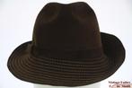 Vintage Dames gleufhoed Wegener bruin met stiksels 55 = S-XS, Kleding | Dames, Hoeden en Petten, 55 cm (S, 6⅞ inch) of minder
