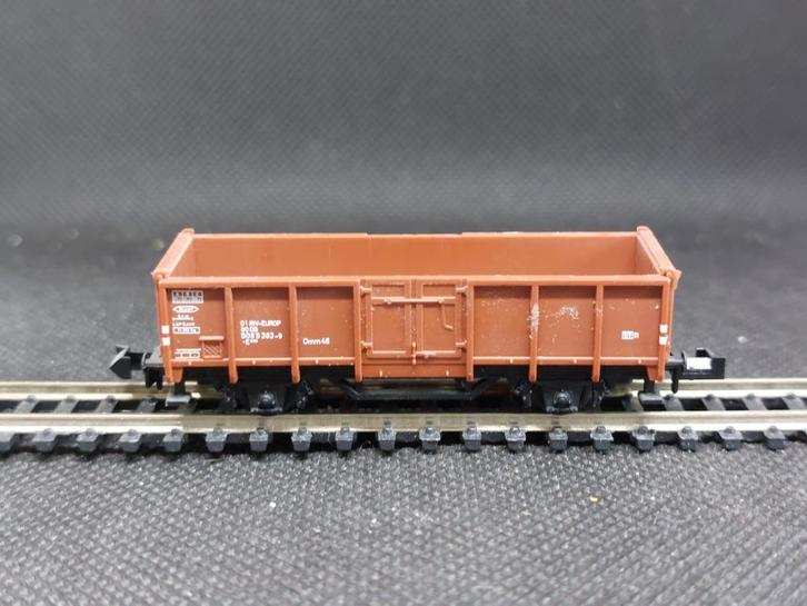 Minitrix 3529 - open goederenwagen E035 (14499), Hobby en Vrije tijd, Modeltreinen | N-Spoor, Gebruikt, Wagon, Gelijkstroom, Trix