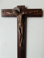 Bronzen crucifix, Ophalen of Verzenden
