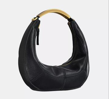 ZARA Ovale Tas Zwart/Goud - Nieuw beschikbaar voor biedingen
