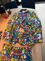 Opposuits Carnavalspak mario Heren Maat 50, Ophalen, Zo goed als nieuw, Maat 48/50 (M), Blauw