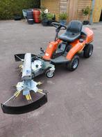 Husqvarna rider 318 + onkruidborstel, Tuin en Terras, Zitmaaiers, Ophalen, Zo goed als nieuw, 90 tot 120 cm
