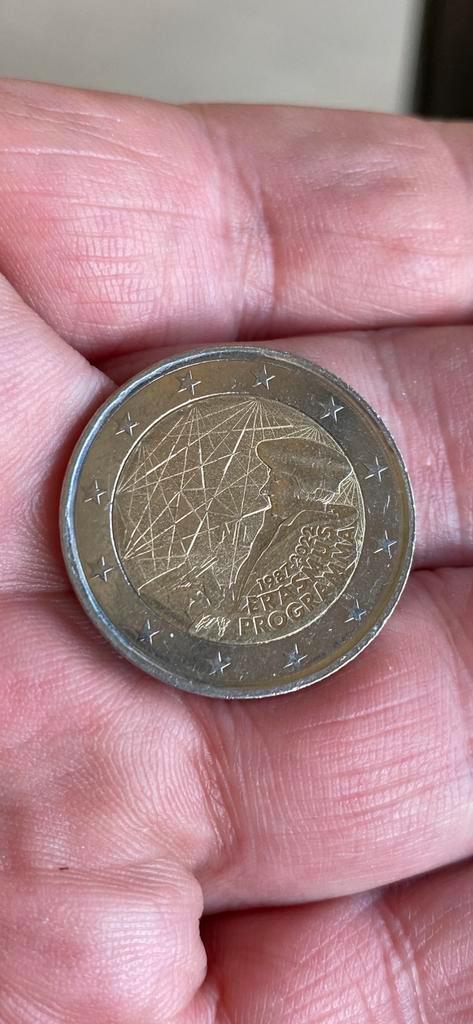 munt: 2 EURO NEDERLAND ‘ERASMUS PROGRAMMA’, Postzegels en Munten, Munten | Europa | Euromunten, Losse munt, 2 euro, Overige landen