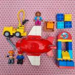 Duplo Vliegtuig Set met Poppetjes & Accessoires, Ophalen of Verzenden, Gebruikt, Complete set, Duplo