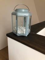 Windlicht grijsblauw, Ophalen of Verzenden, Zo goed als nieuw