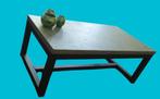 Stoere salontafel, staal, Ophalen, 100 tot 150 cm, 50 tot 100 cm, Zo goed als nieuw