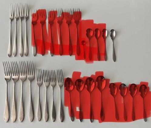 Gero Zilmeta puntfilet bestek 718 lepel zoutlepel visvork, Antiek en Kunst, Antiek | Bestek, Ophalen of Verzenden