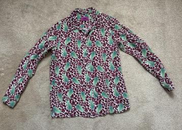 POM Amsterdam Blouse "Burgundy Gems" – maat 0 beschikbaar voor biedingen