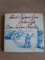 Spreuk tegel Westraven Utrecht, Ophalen of Verzenden