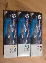 HP 973X originele cartridges geel, magenta en cyan, Ophalen of Verzenden, Nieuw, HP