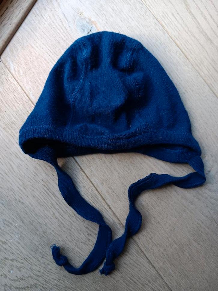 NEW Vigga baby mutsje merinoswool navy, Kinderen en Baby's, Babykleding | Mutsen, Sjaals en Wanten, Nieuw, Muts, Jongetje of Meisje