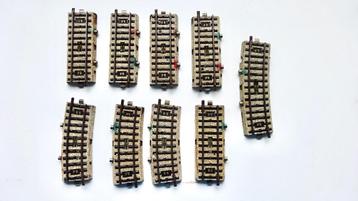 9 Marklin schakelrails 5146 5147 5213 beschikbaar voor biedingen