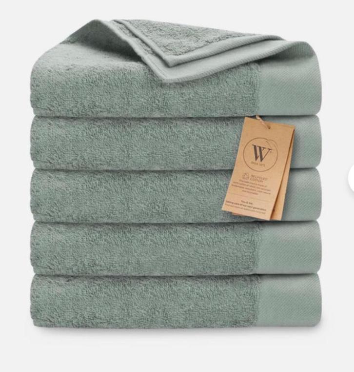NIEUW! Walra badhanddoeken, Huis en Inrichting, Badkamer | Badtextiel en Accessoires, Nieuw, Handdoek, Groen, Ophalen of Verzenden