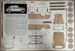 Fiat 1400 modelbouwplaat jaren 50 kartonnen schaalmodel, Overige merken, Auto, Groter dan 1:32, Ophalen of Verzenden