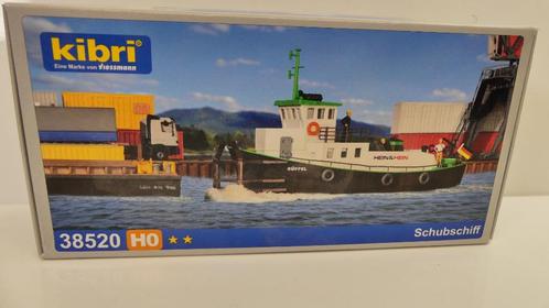 Kibri H0 bouwdoos duwboot ovp 38520, Hobby en Vrije tijd, Modeltreinen | H0, Nieuw, Brug, Tunnel of Gebouw, Gelijkstroom of Wisselstroom
