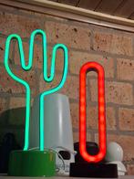 Neon Cactus & Letter Lampen, Kunststof, 50 tot 75 cm, Ophalen of Verzenden, Zo goed als nieuw
