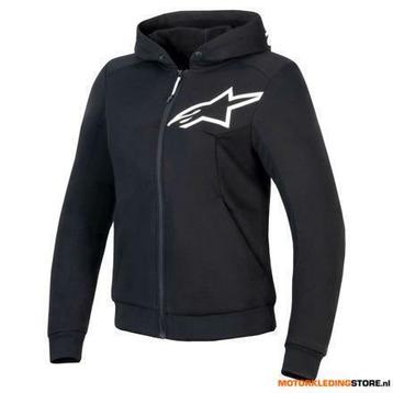 Alpinestars Stella Chrome V2 Sport Motorhoodie, Zwart-Wit beschikbaar voor biedingen