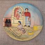 Grieks Handgemaakt Vintage Bord, Ophalen of Verzenden