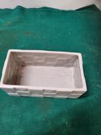 bloembak grijs aardewerk geblokt, Tuin en Terras, Ophalen of Verzenden, 'T Olde Gre-j, Info@toldegrej.nl, Endepoelstraat 20f Didam