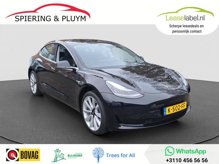 Tesla Model 3 Standard RWD Plus 60 kWh | Pano | Leder, Auto's, Tesla, Te koop, Model 3, ABS, Adaptive Cruise Control, Airbags