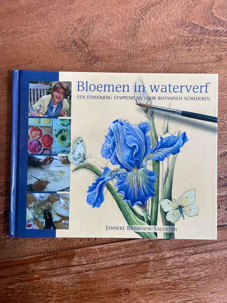 Bloemen in waterverf - Janneke Brinkman-Salentijn, Boeken, Hobby en Vrije tijd, Zo goed als nieuw, Tekenen en Schilderen, Ophalen of Verzenden
