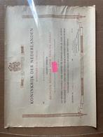 Oud AUTHENTIEK document Koninklijke Luchtmacht, Ophalen, Luchtmacht, Nederland