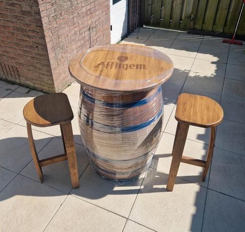 Affligem ton-tafel met 2 krukken, Huis en Inrichting, Tafels | Statafels, Nieuw, Ophalen