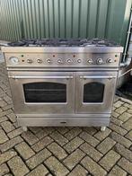 Rvs Gasfornuis met 2 ovens, Witgoed en Apparatuur, Fornuizen, Ophalen, 60 cm of meer, Zo goed als nieuw, Gas