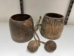 Oude houten ossenkoppen / bakken, Antiek en Kunst, Ophalen of Verzenden
