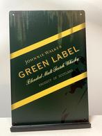 Johnnie Walker Green label reclamebord, Nieuw, Reclamebord, Ophalen of Verzenden