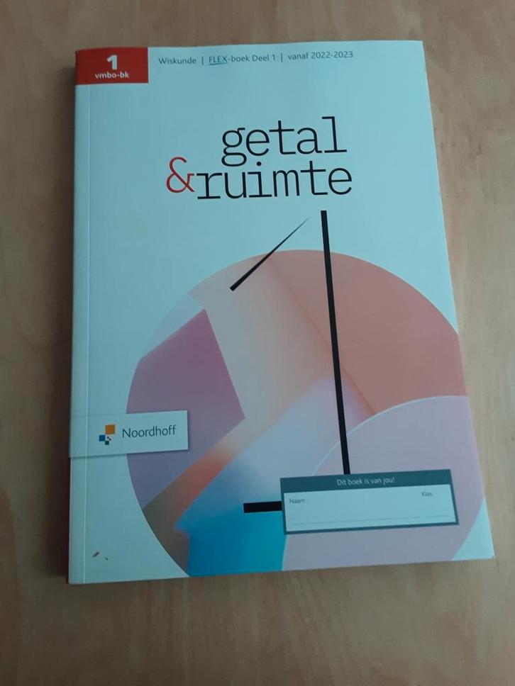 Getal & Ruimte 1 VMBO-bk FLEX-boek Deel 1 (2022-2023), Boeken, Schoolboeken, Zo goed als nieuw, Wiskunde B, VMBO, Ophalen of Verzenden