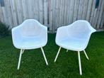 2 leuke witte stoelen voor binnen of buiten, Tuin en Terras, Tuinstoelen, Ophalen, Zo goed als nieuw, Kunststof