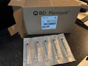 90 Plastipak Spuitjes 1 ml - Nieuw! beschikbaar voor biedingen