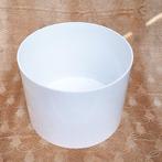 Plantenbak wit groot kunststof diameter 40x30H cm, Kunststof, Rond, Zo goed als nieuw, Minder dan 40 cm