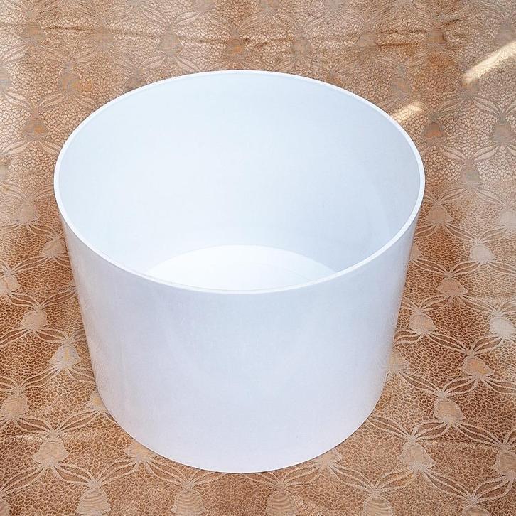 Plantenbak wit groot kunststof diameter 40x30H cm, Tuin en Terras, Bloempotten, Zo goed als nieuw, Kunststof, Binnen, Balkon, Minder dan 40 cm