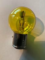 Laatste gele koplampjes 6V - 45/40 W - BA21D fitting., Led-lamp, Minder dan 30 watt, E14 (klein), Ophalen of Verzenden