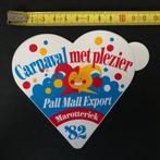 Sticker Carnaval Marotteriek 1982 Pall Mall Export, Bedrijf of Vereniging, Ophalen of Verzenden, Zo goed als nieuw