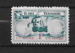 Ecuador 1935 postfris schip columbus, Postzegels en Munten, Verzenden, Postfris, Zuid-Amerika