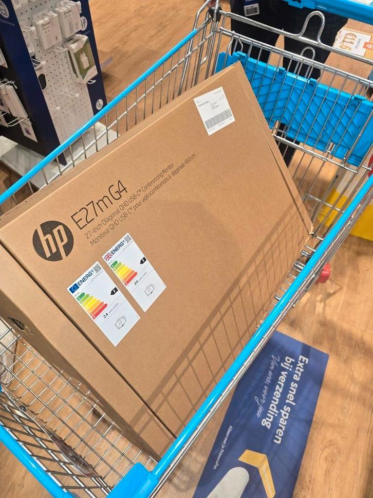 HP E27m G4 (27") QHD IPS | Nieuw en gesealed, Computers en Software, Monitoren, Nieuw, 60 Hz of minder, DisplayPort, HDMI, Thunderbolt